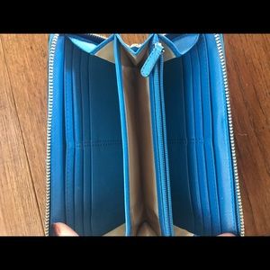 Blue coach wallet